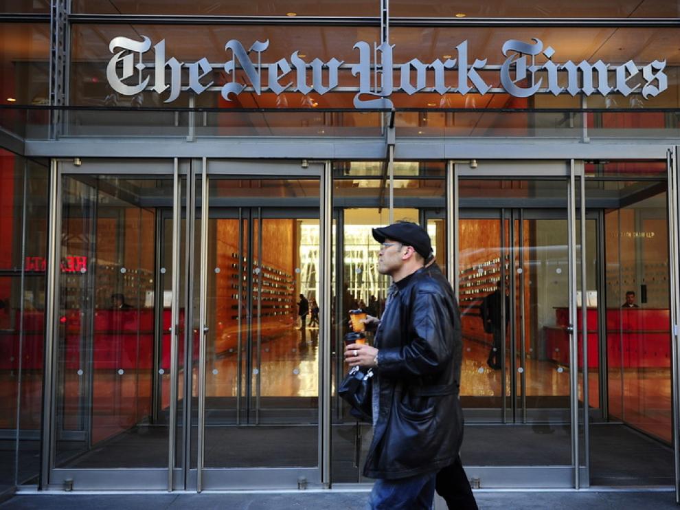 Sede del diario estadounidense The New York Times.