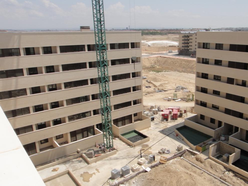 La construcción de los edificios en Arcosur