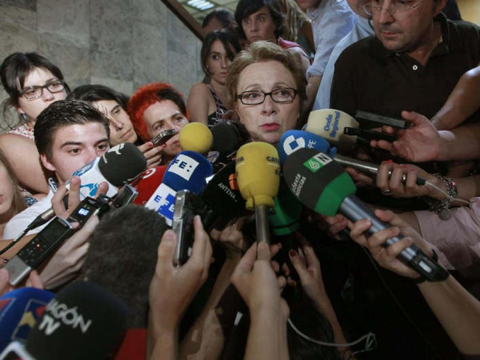 La consejera de Hacienda de la Junta de Andalucía a la salida del Consejo de Política Fiscal