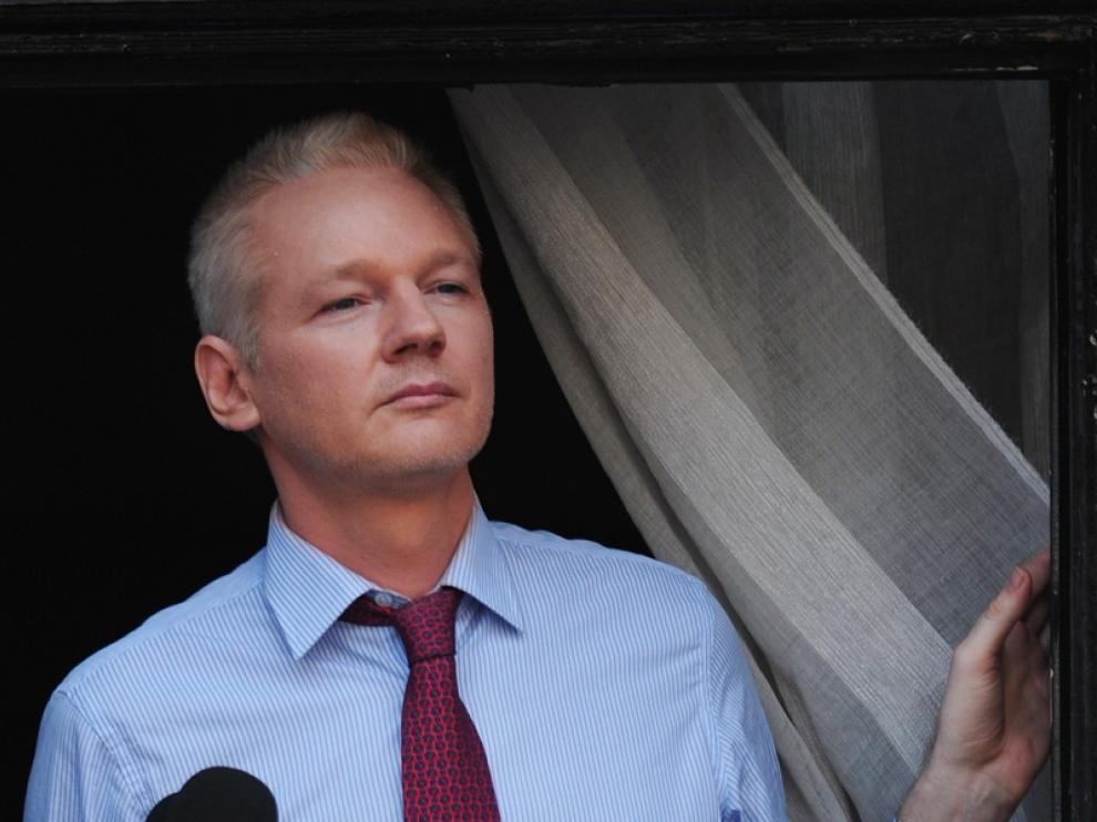 Assange, durante sus declaraciones del pasado domingo.