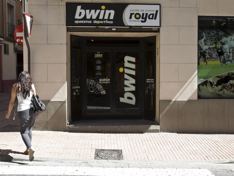 Una casa de apuestas en Zaragoza.