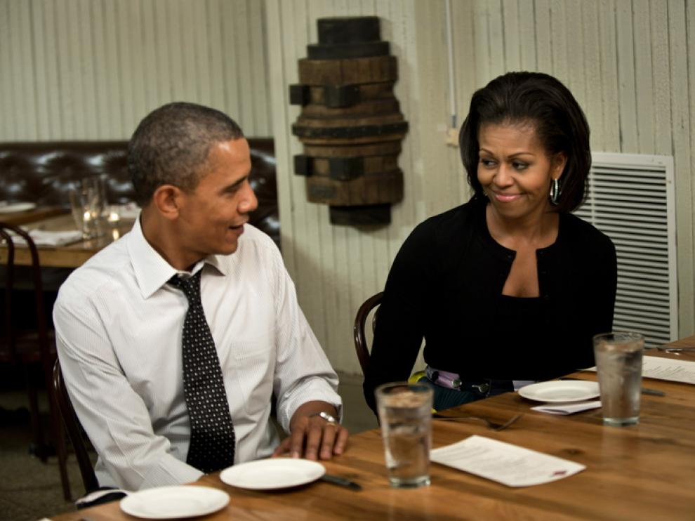 El matrimonio Obama en una foto de archivo.