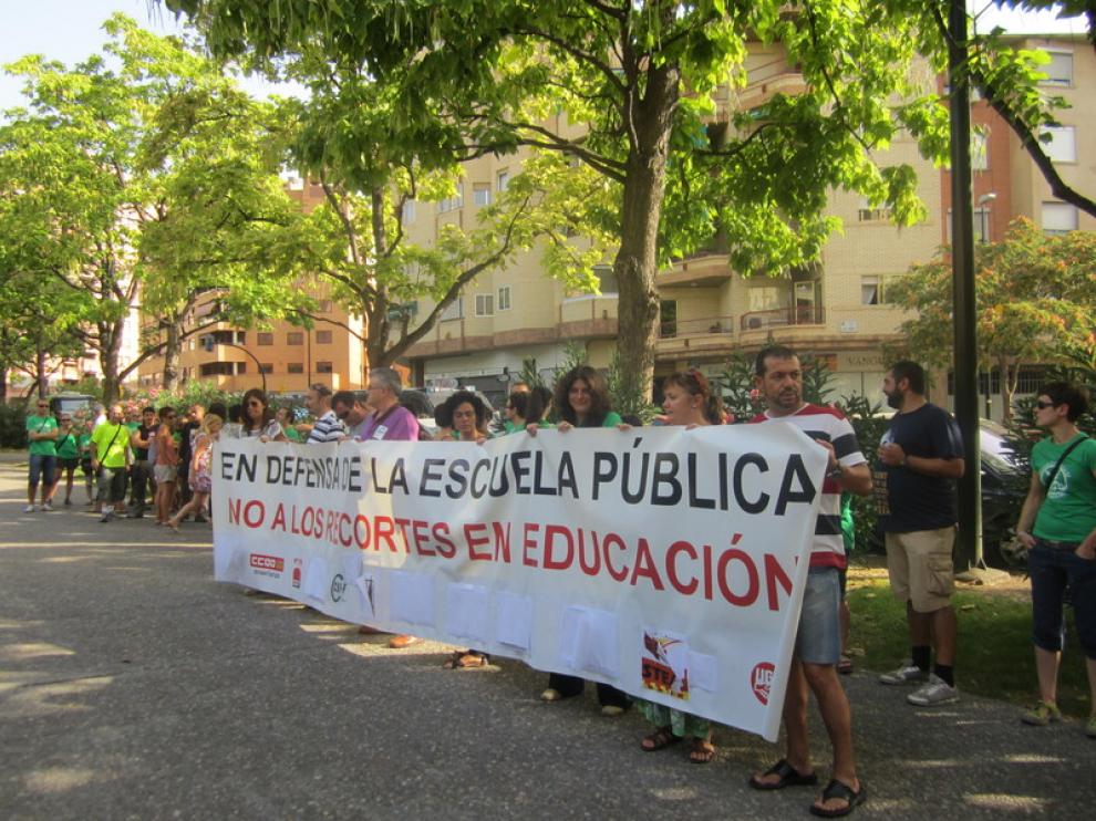 Nueva protesta contra los recortes en educación