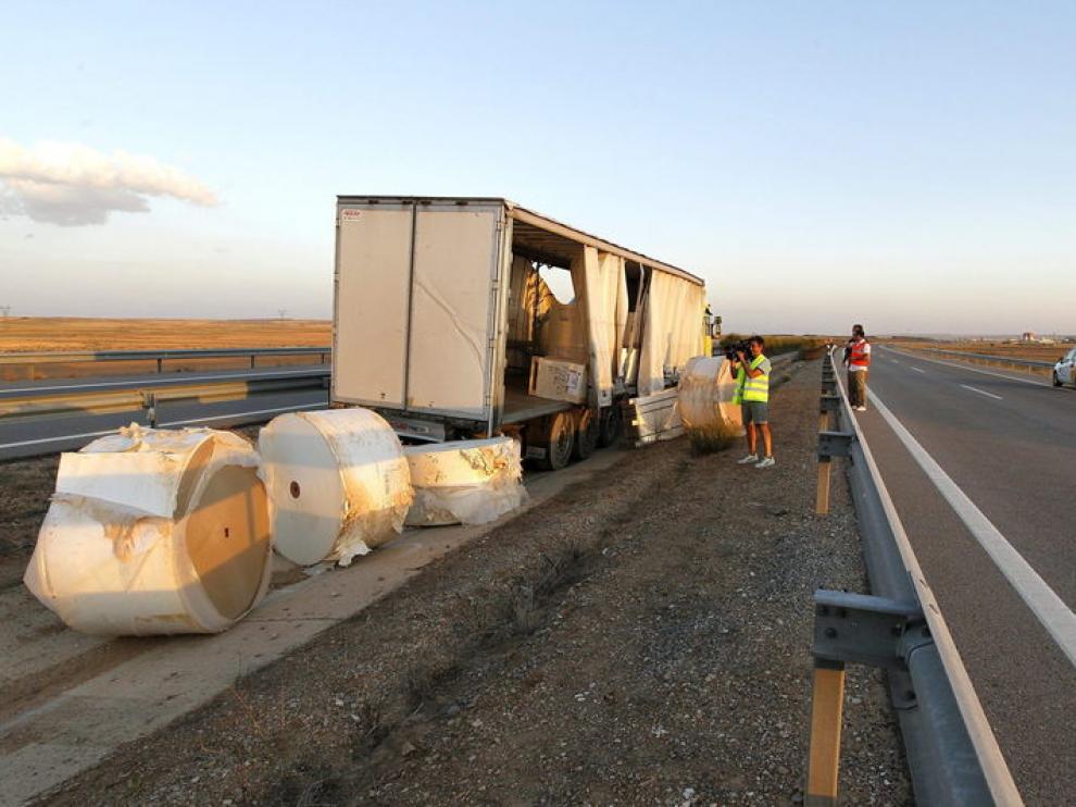 Imagen de un accidente en Teruel