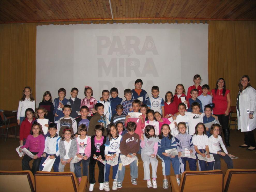 Charlas de seguridad vial durante el curso pasado en el colegio Jesuitas.