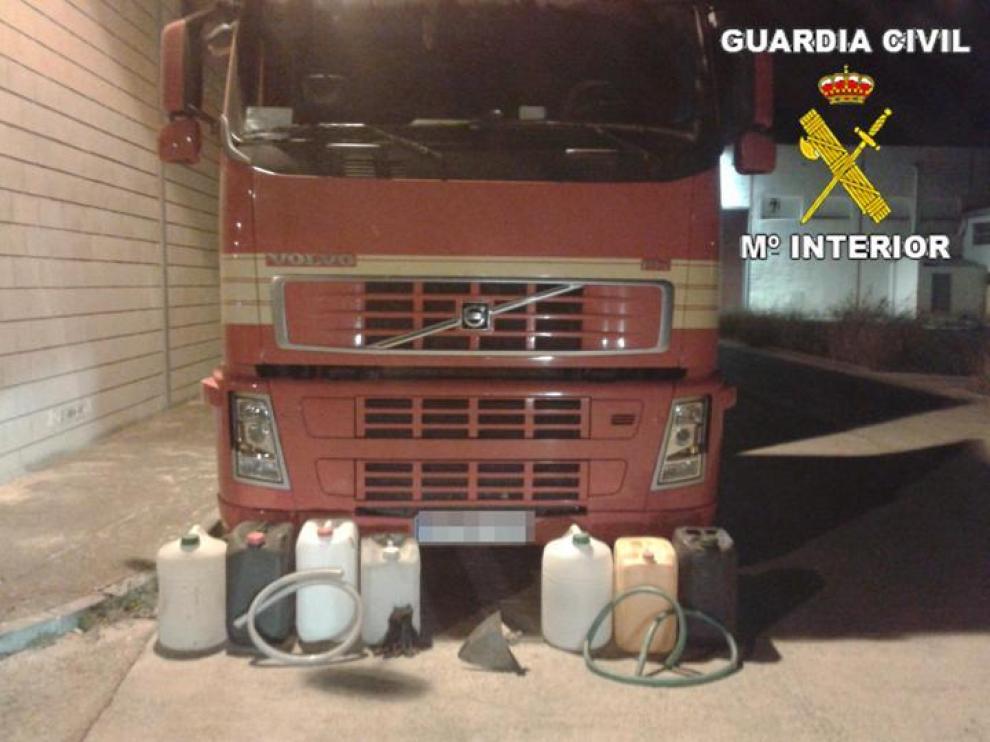 Materiales incautados por la Guardia Civil
