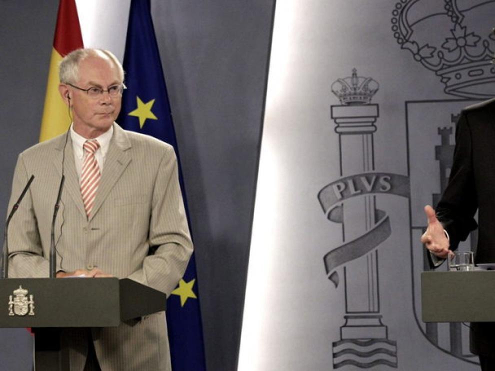 Mariano Rajoy y Herman Van Rompuy
