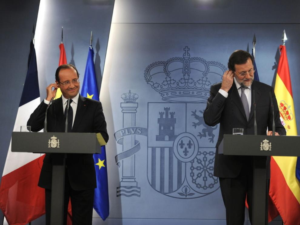Mariano Rajoy y François Hollande se han reunido en Moncloa.