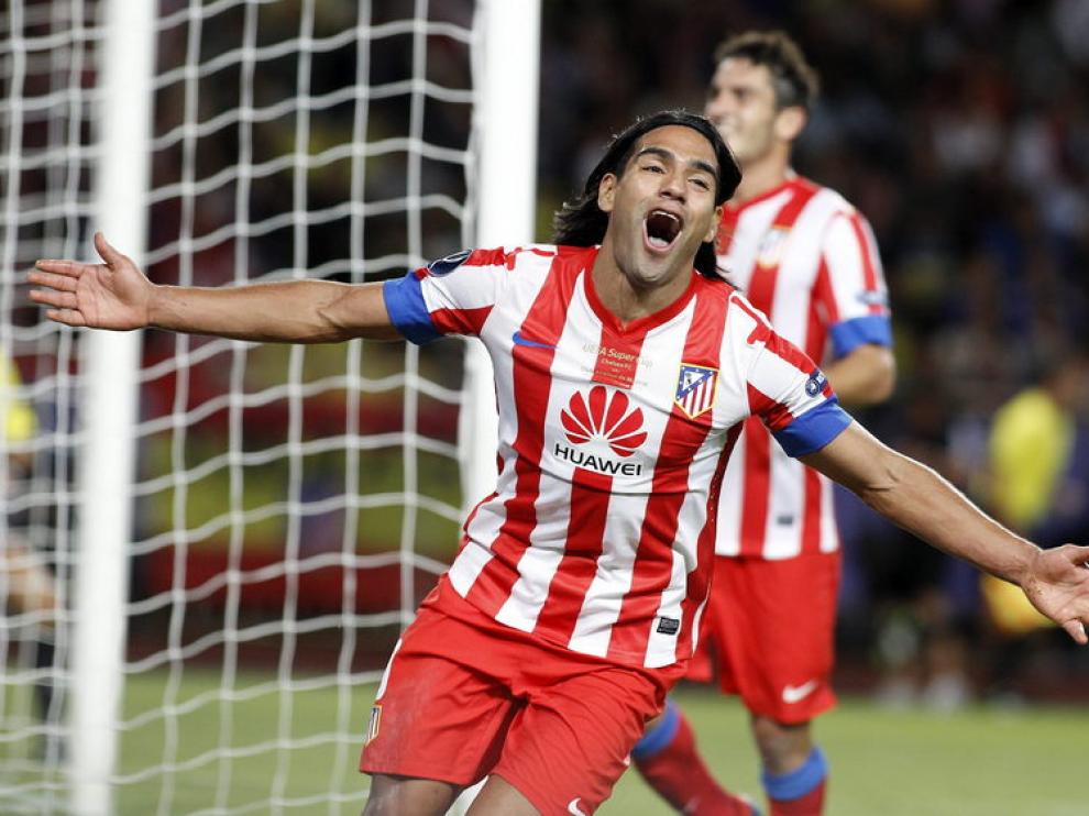 El delantero colombiano del Atlético de Madrid, Radamel Falcao