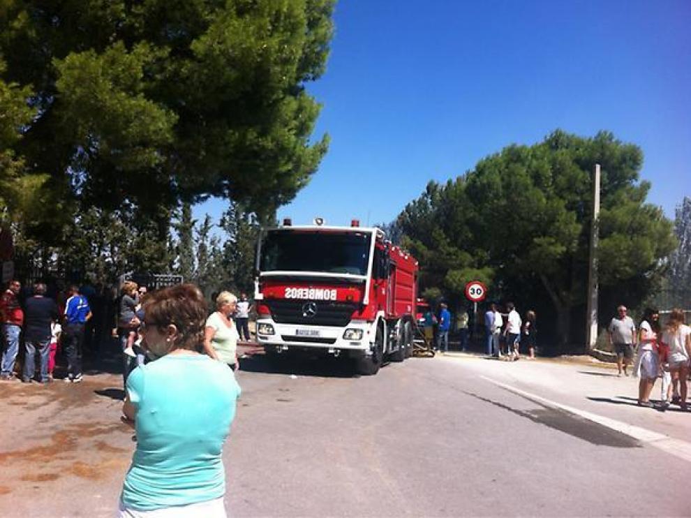 Hasta el lugar se han transladado los bomberos
