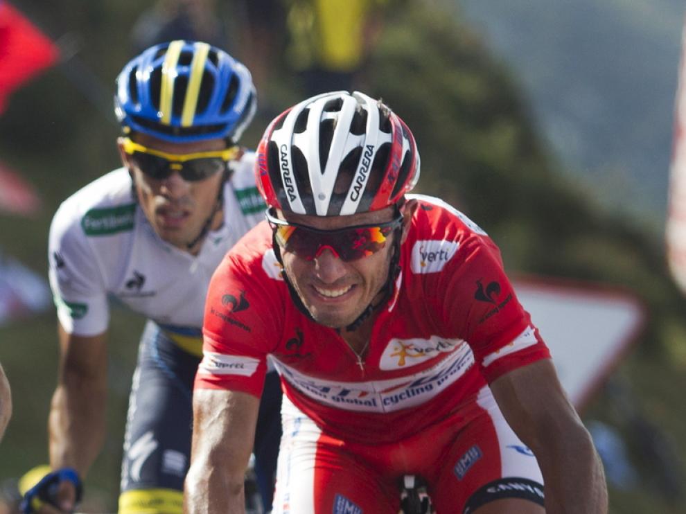 Purito Rodríguez, con Contador