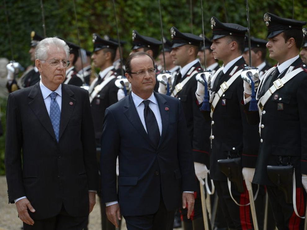 El primer ministro italiano se ha reunido en Roma con el presidente francés
