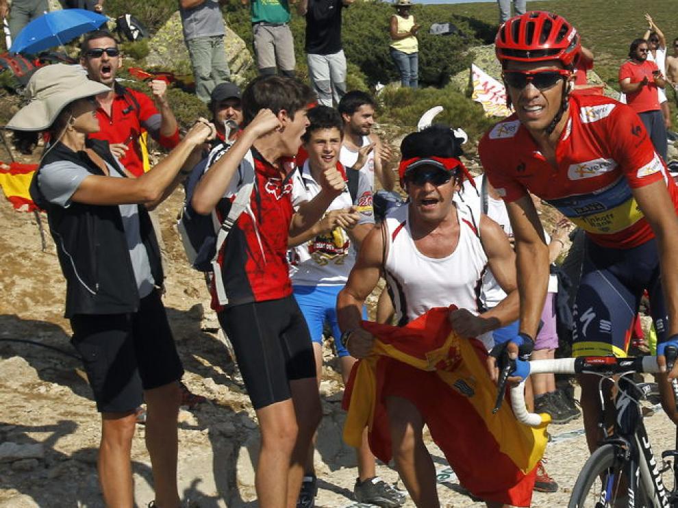 Subida de Contador a pocos metros de la meta
