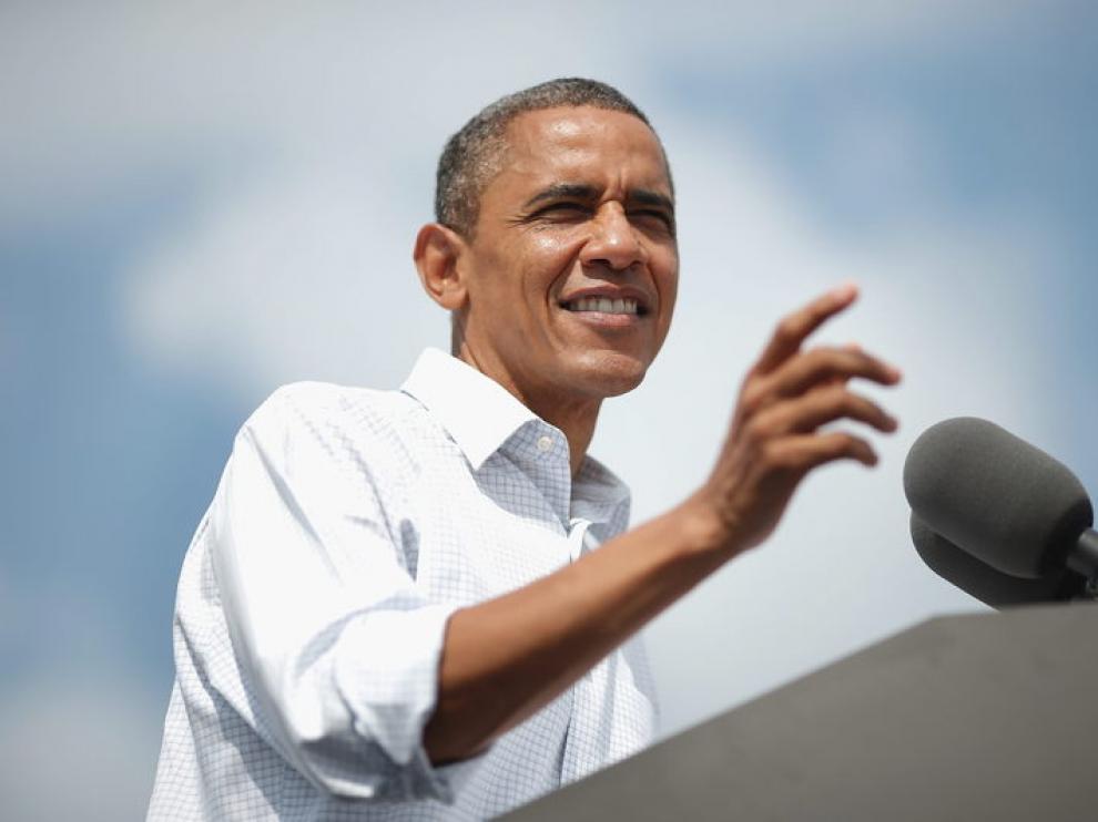 El presidente de EE. UU. y candidato demócrata a la casa Blanca, Barack Obama