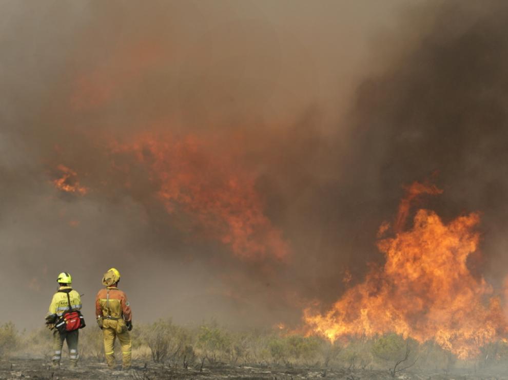 Una imagen del incendio
