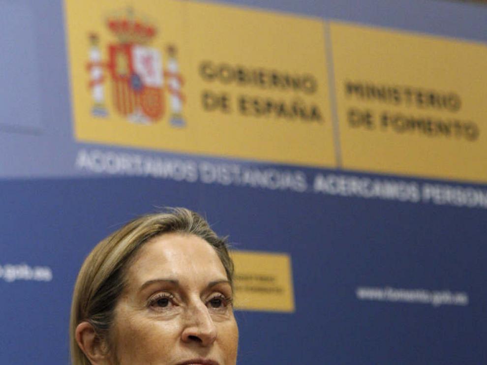 La ministra de Fomento, Ana Pastor