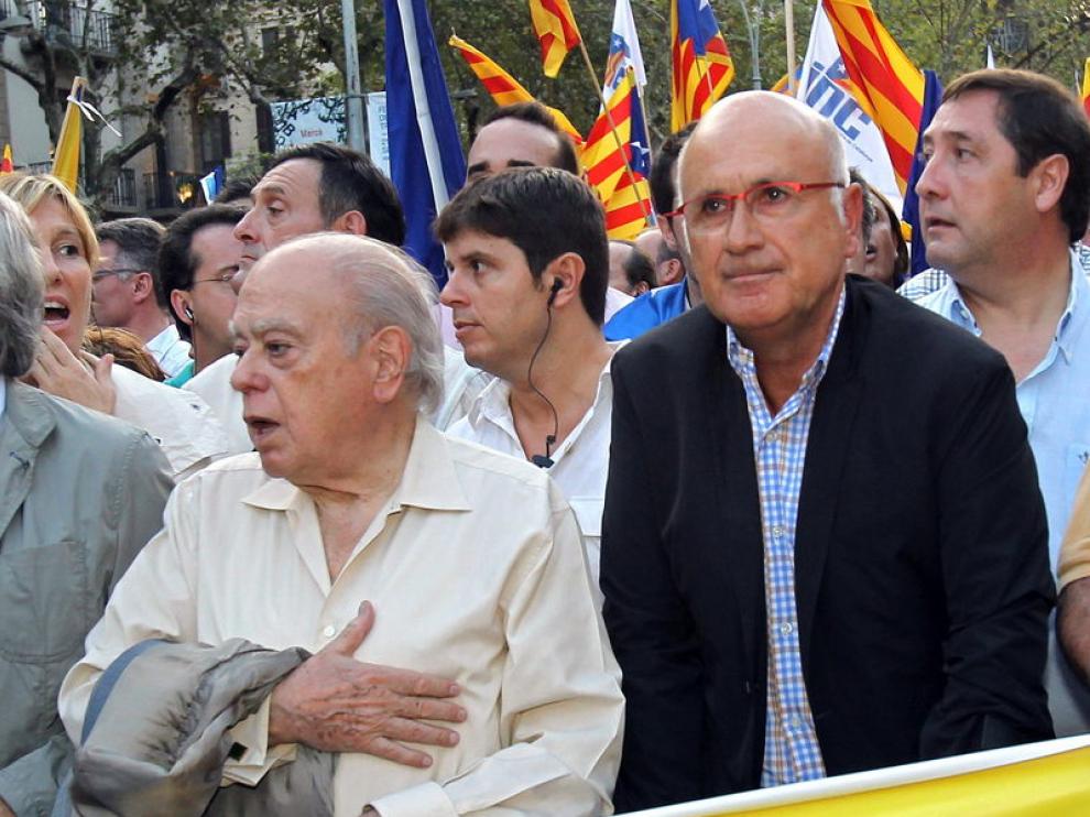 El portavoz de CiU en el Congreso ha acudido este martes a la manifestación de Barcelona.
