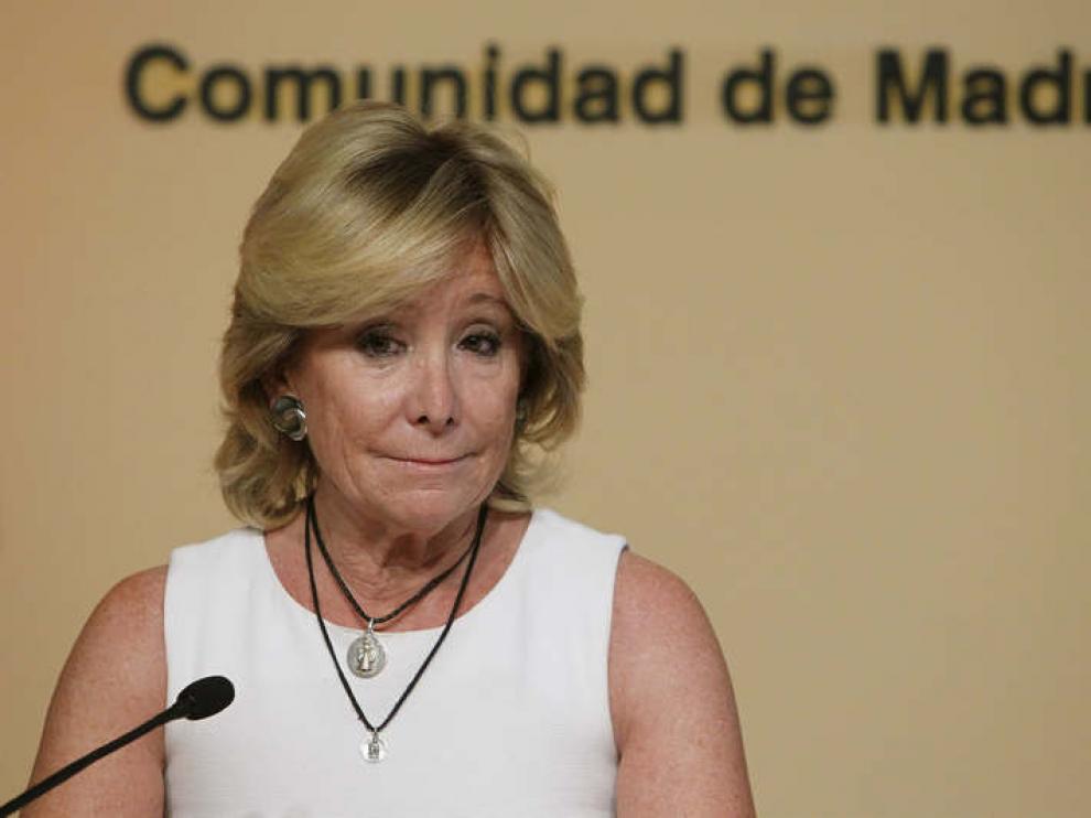 La presidenta madrileña ha anunciado su dimisión