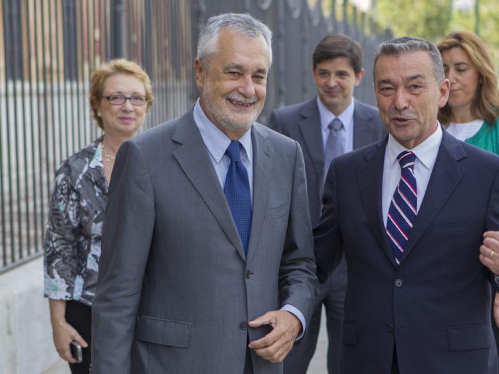 Los presidentes de Andalucía y Canarias, Griñán y Rivero