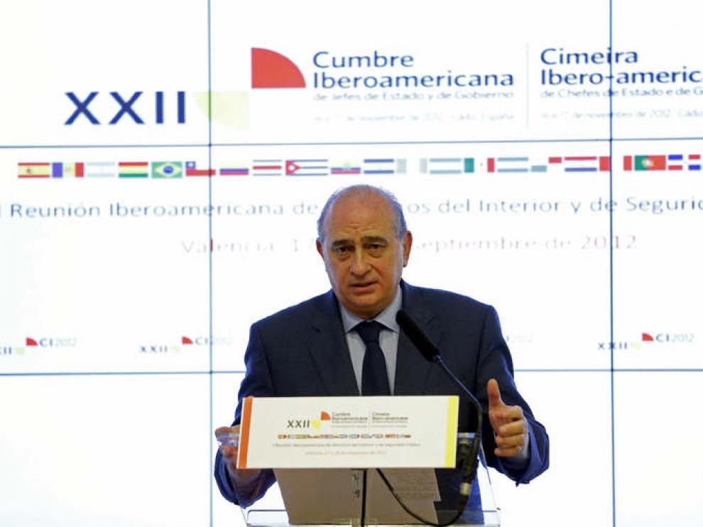 El ministro del Interior, Jorge Fernández Díaz