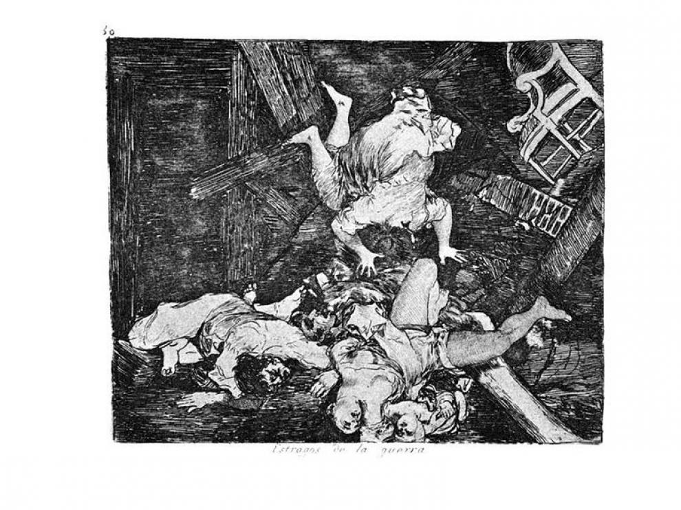 Los desastres de la guerra nº30 'Estragos de la guerra'. Francisco de Goya