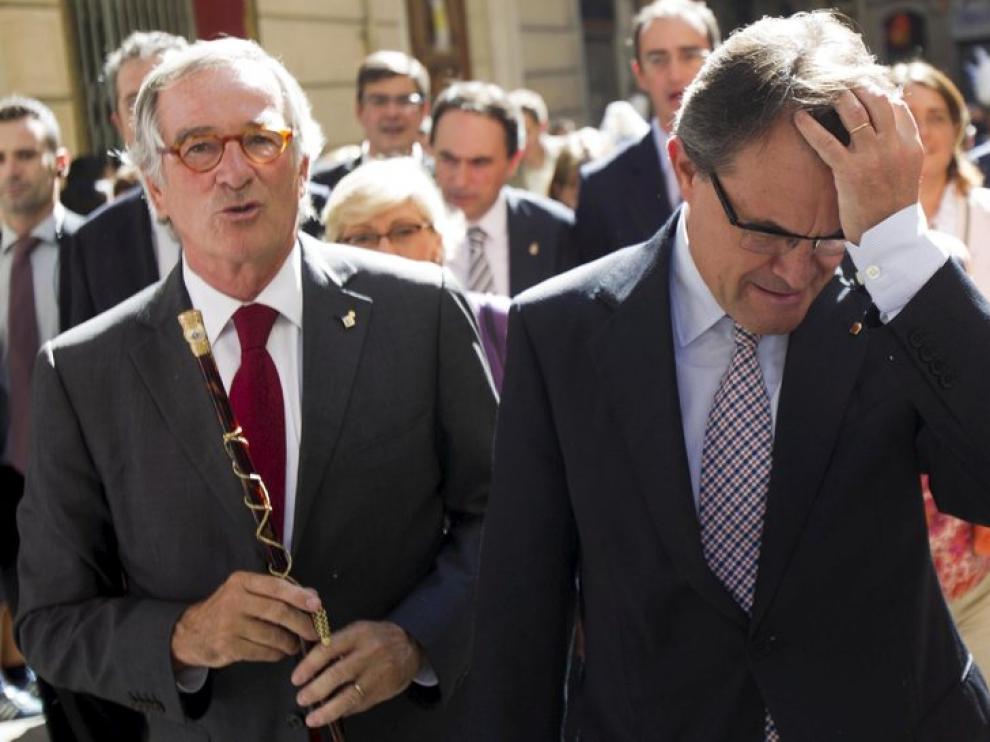 El presidente de la Generalitat, Artur Mas