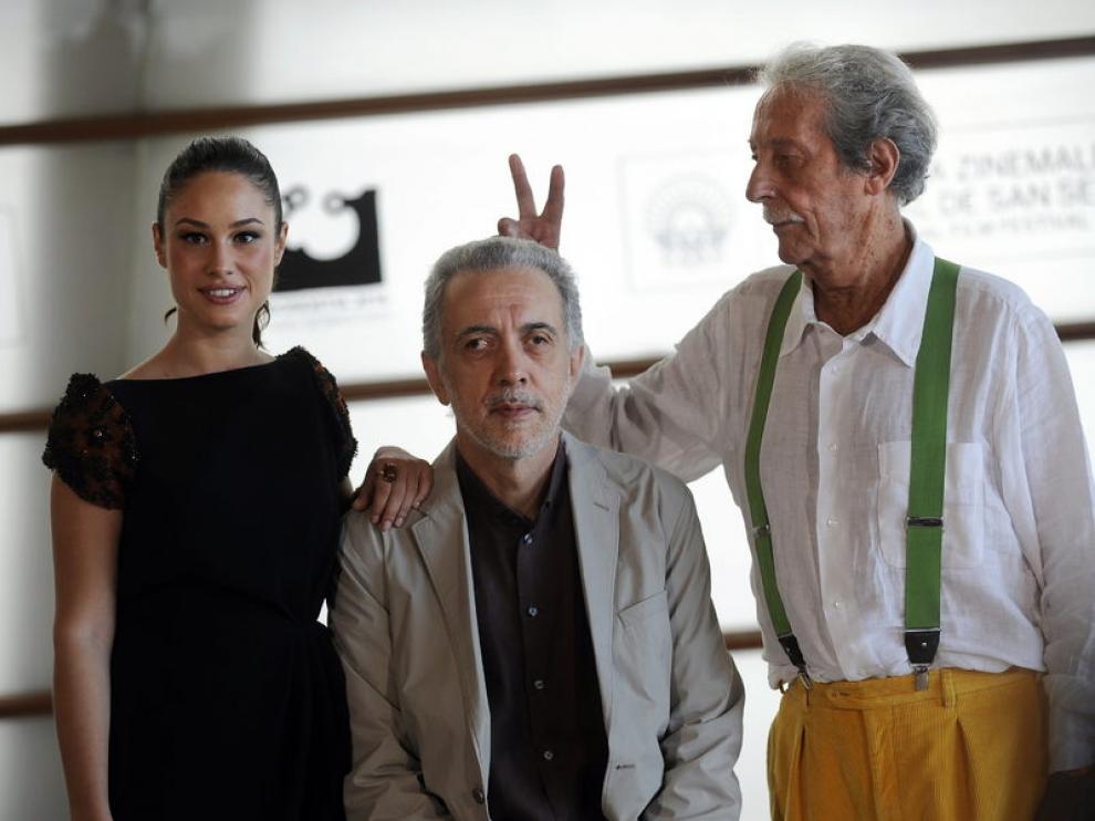 Aida Folch, Fernando Trueba y Jean Rochefort