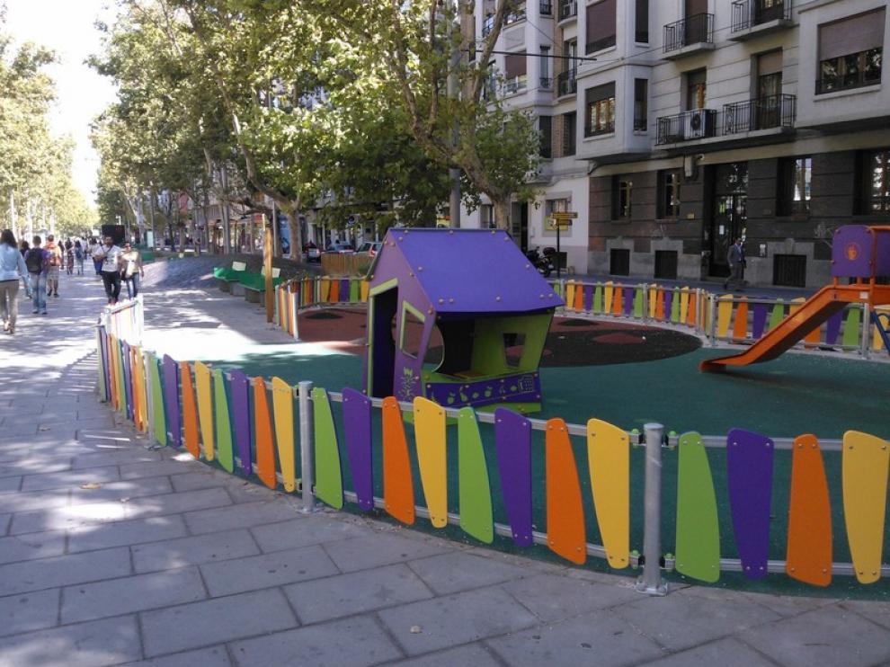 Aspecto de las vallas recientemente instaladas