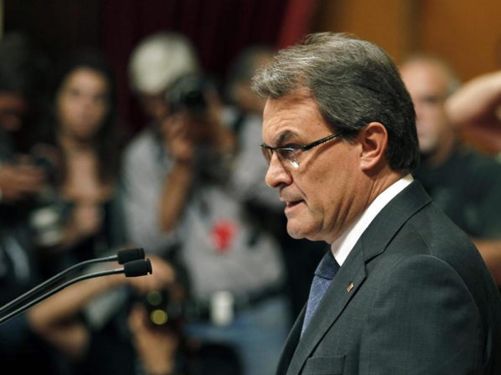 Artur Mas ha hablado en el Parlamento de Cataluña