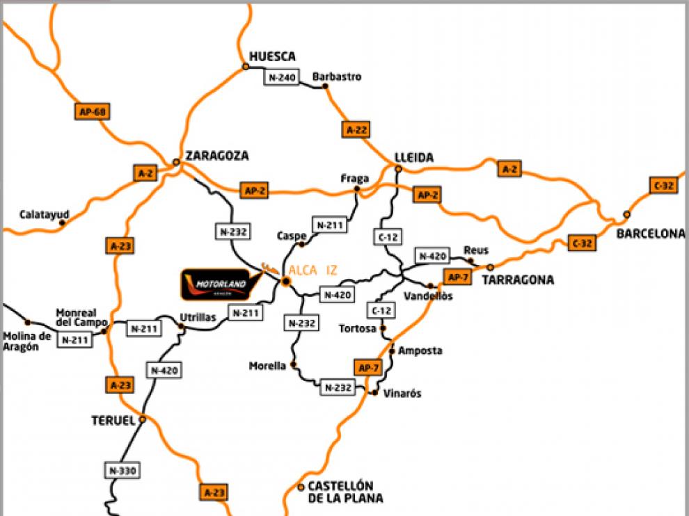 Plano de accesos