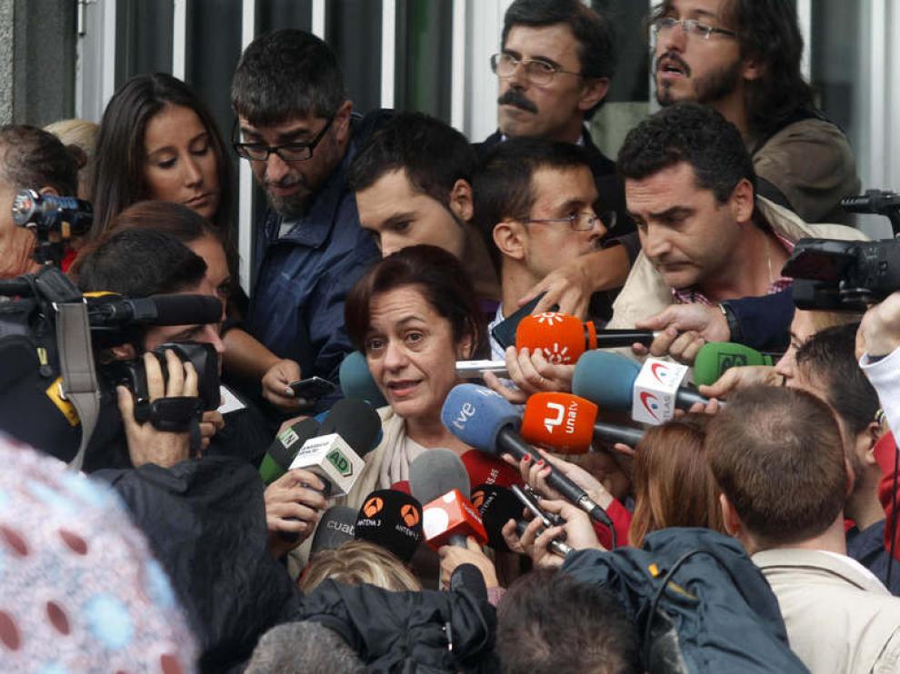 La abogada de Ruth Ortiz a la salida del juzgado