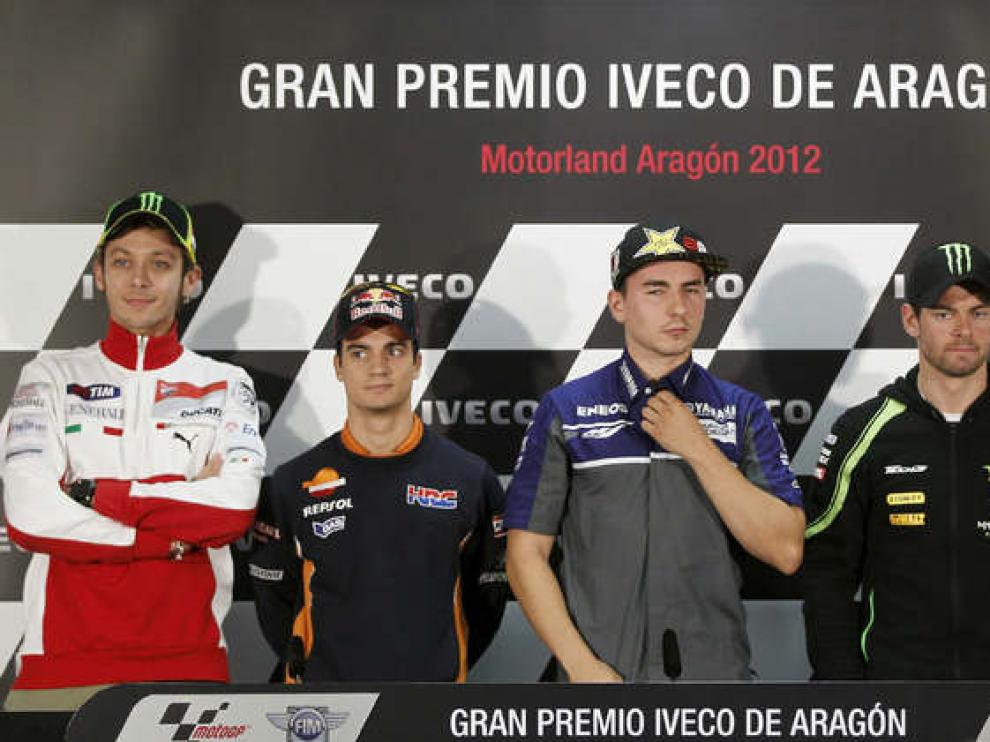 Los pilotos de Moto GP