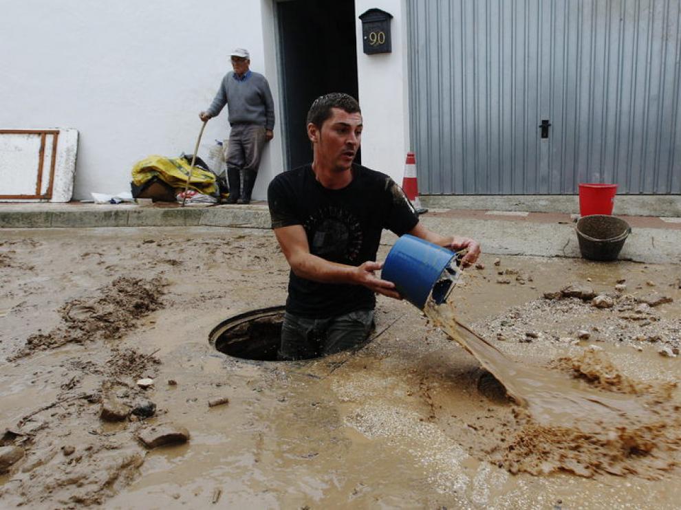Las inundaciones han afectado también a la comarca de Antequera (Málaga)