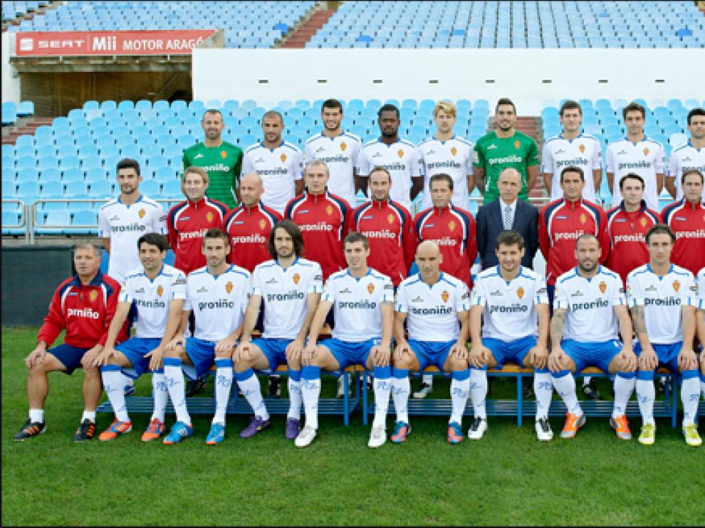 Foto oficial del Real Zaragoza para la temporada 2012-2013