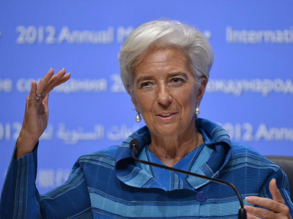 La directora gerente del FMI, Christine Lagarde