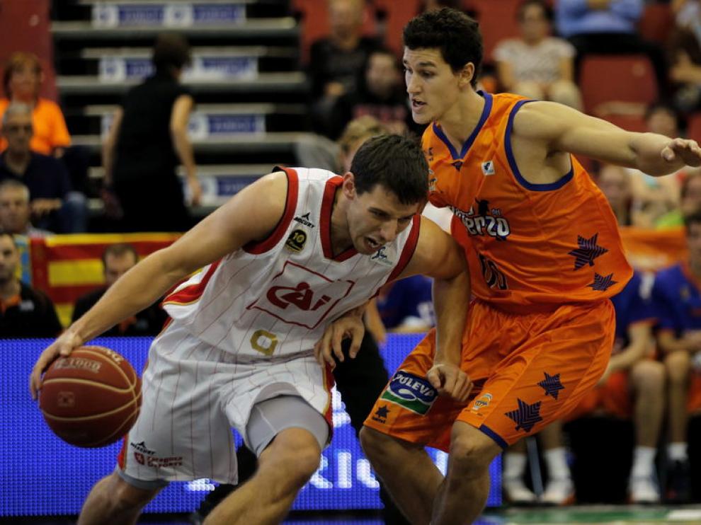Van Rossom, durante un partido del CAI Zaragoza