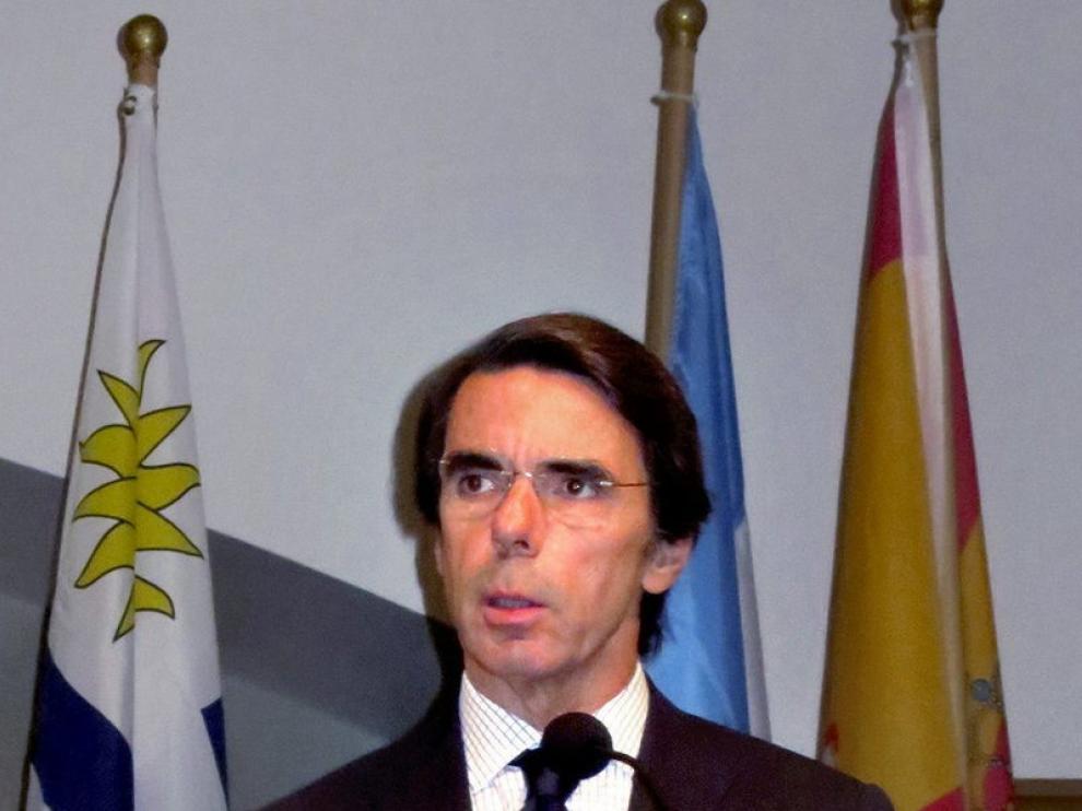 José María Aznar, durante su intervención