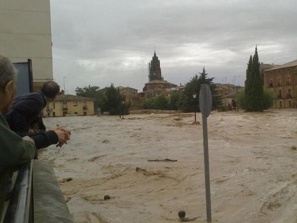 Sádaba, esta mañana