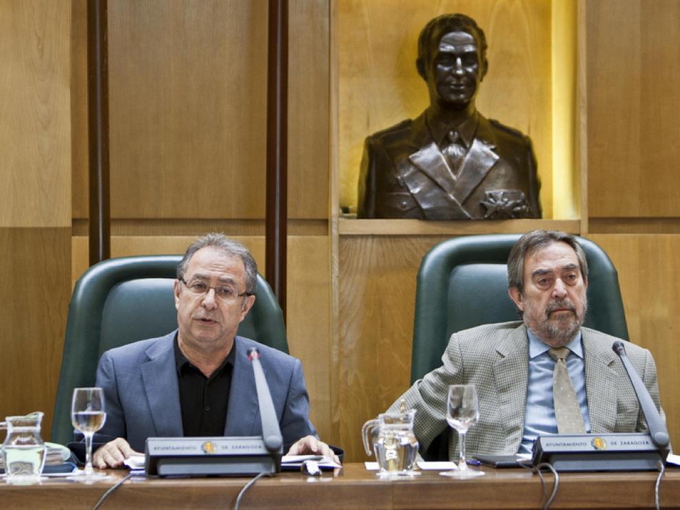 Imagen de archivo de Gimeno y Belloch durante un Pleno