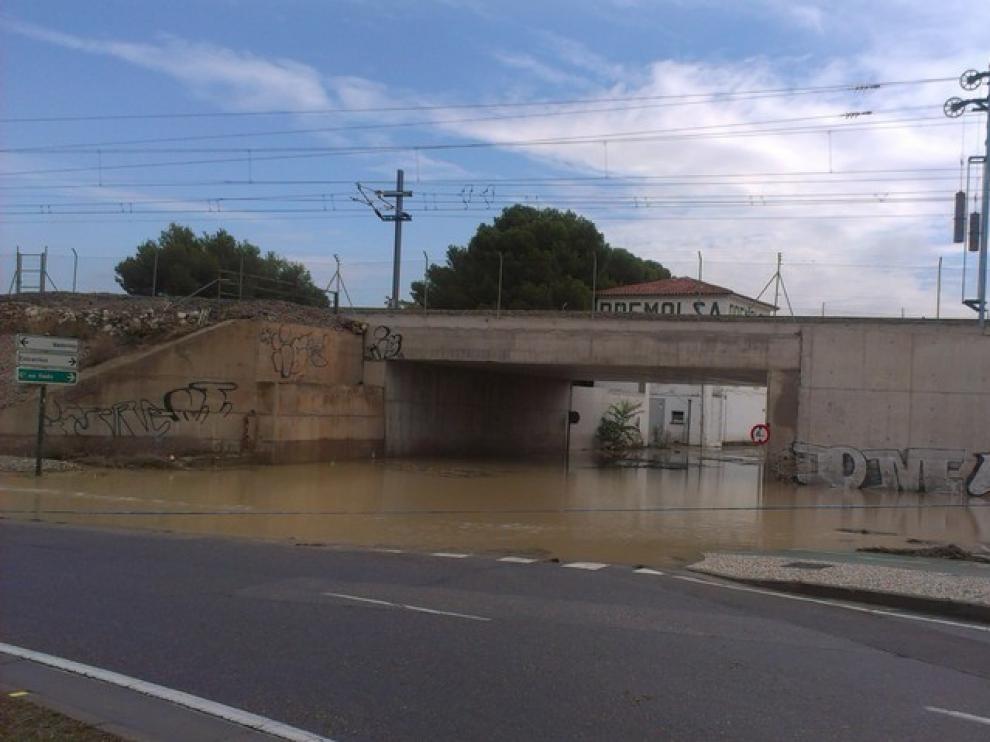 El Tercer Cinturón, reabierto tras el desbordamiento del Gállego