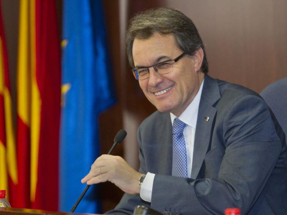 Artur Mas durante un coloquio.