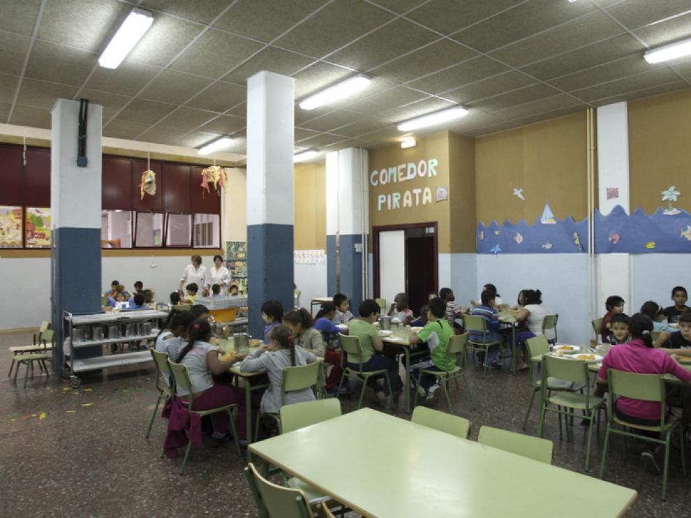 Comedor escolar en Zaragoza