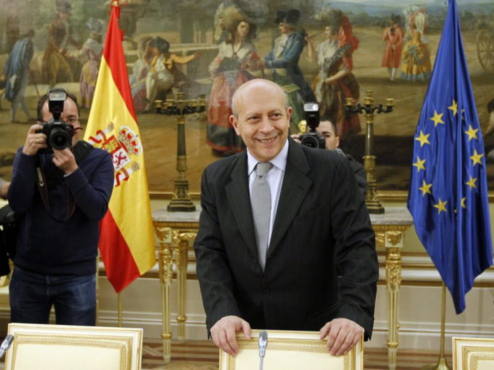 El ministro de Educación, Cultura y Deporte, José Ignacio Wert