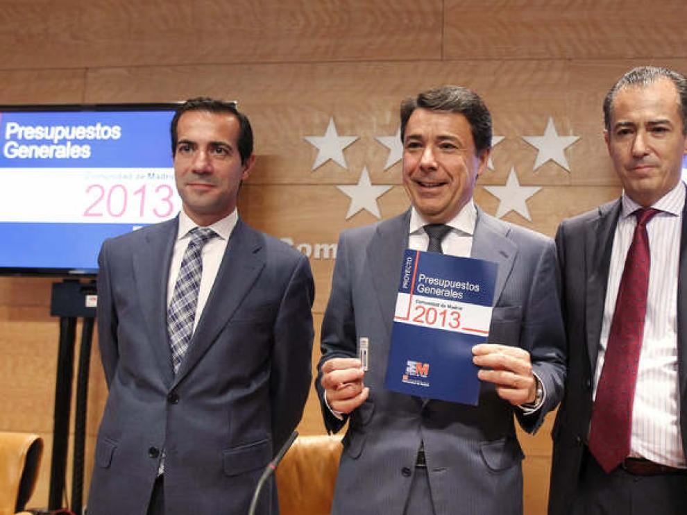 Ignacio González en la presentación de los presupuestos regionales para 2013.