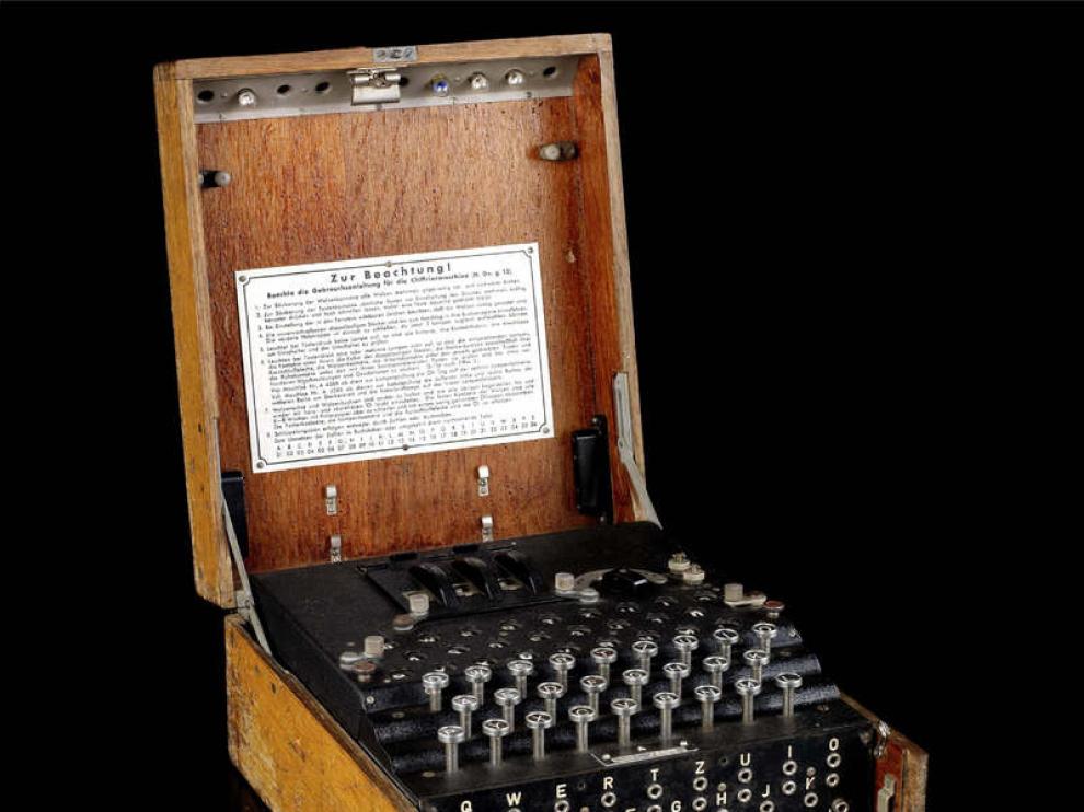 Una de las máquinas Enigma