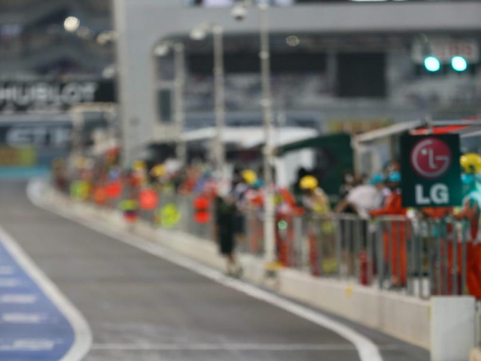 Pedro Martínez de la Rosa en el GP de Abu Dabi