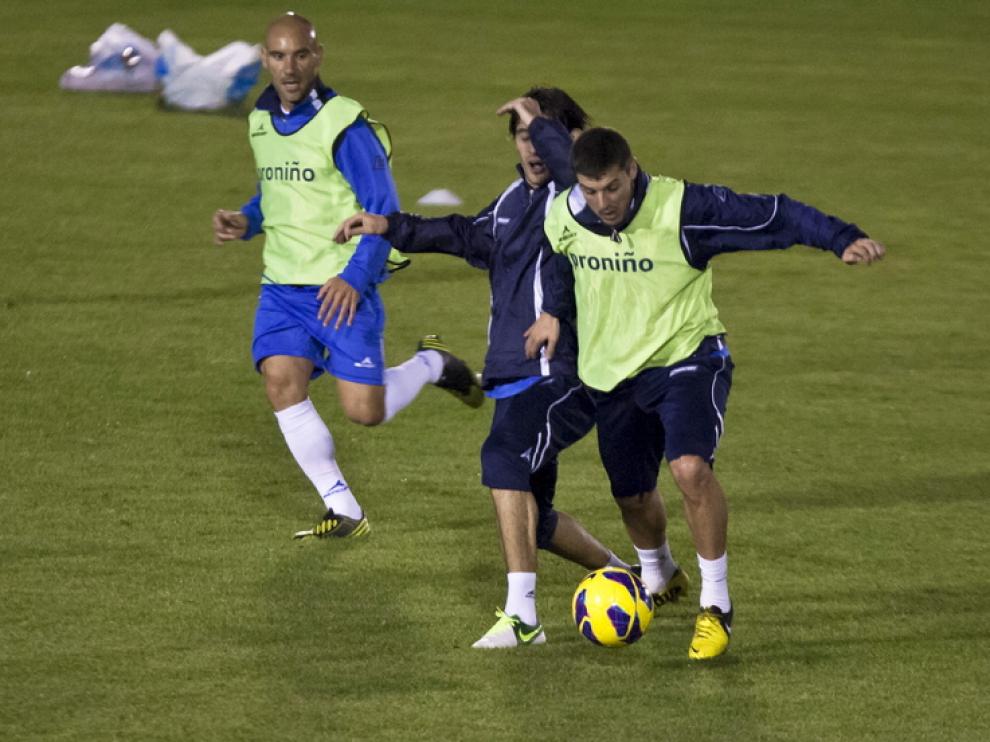 Abraham Minero durante un entrenamiento
