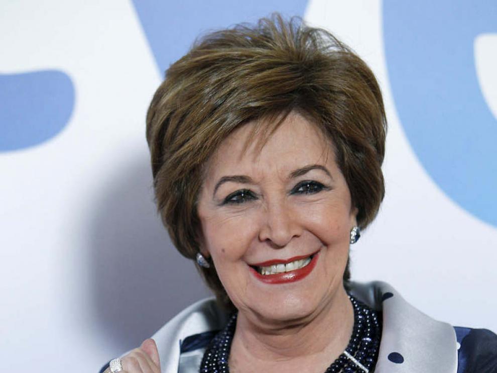 La actriz galardonada por su actuación en 'Gran Hotel', Concha Velasco.
