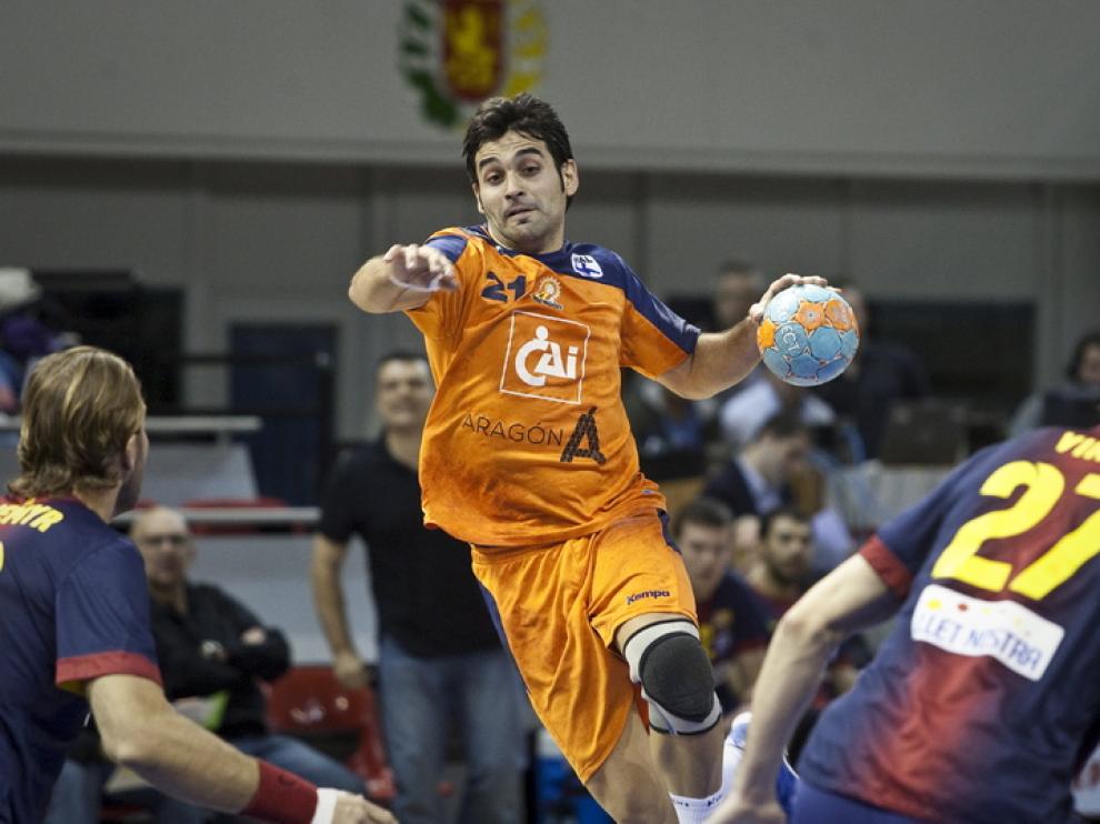 Encuentro disputado entre el BM Aragón y el F.C Barcelona