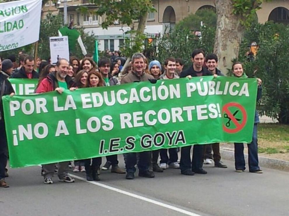 Manifestación de Marea Verde